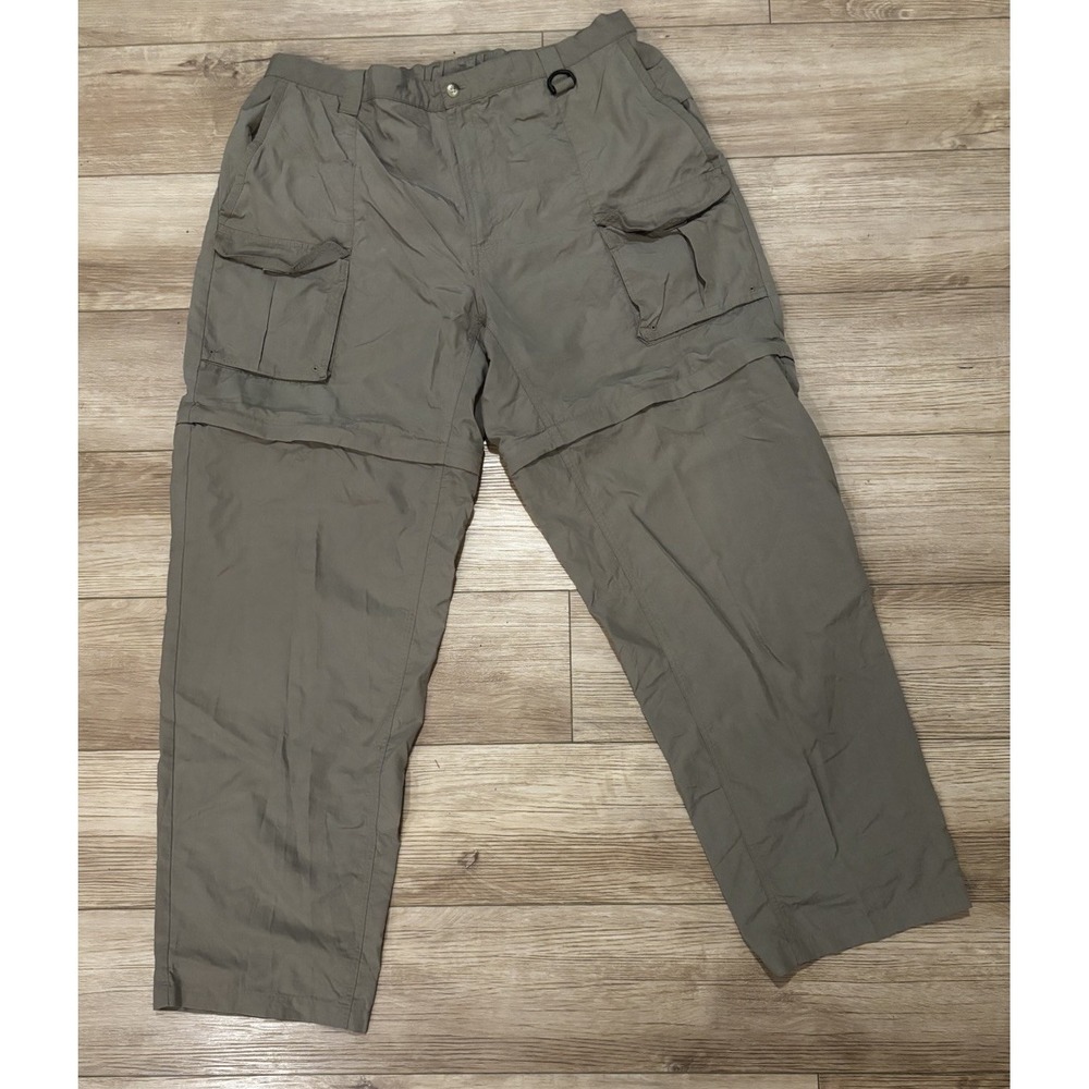 Columbia PFG Omni-Shade Men's 2X Tall Convertible Fishing Pants Olive Hiking